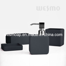 Grey Rubber Oil Coated Porcelain Bathroom Set (WBC0809B)